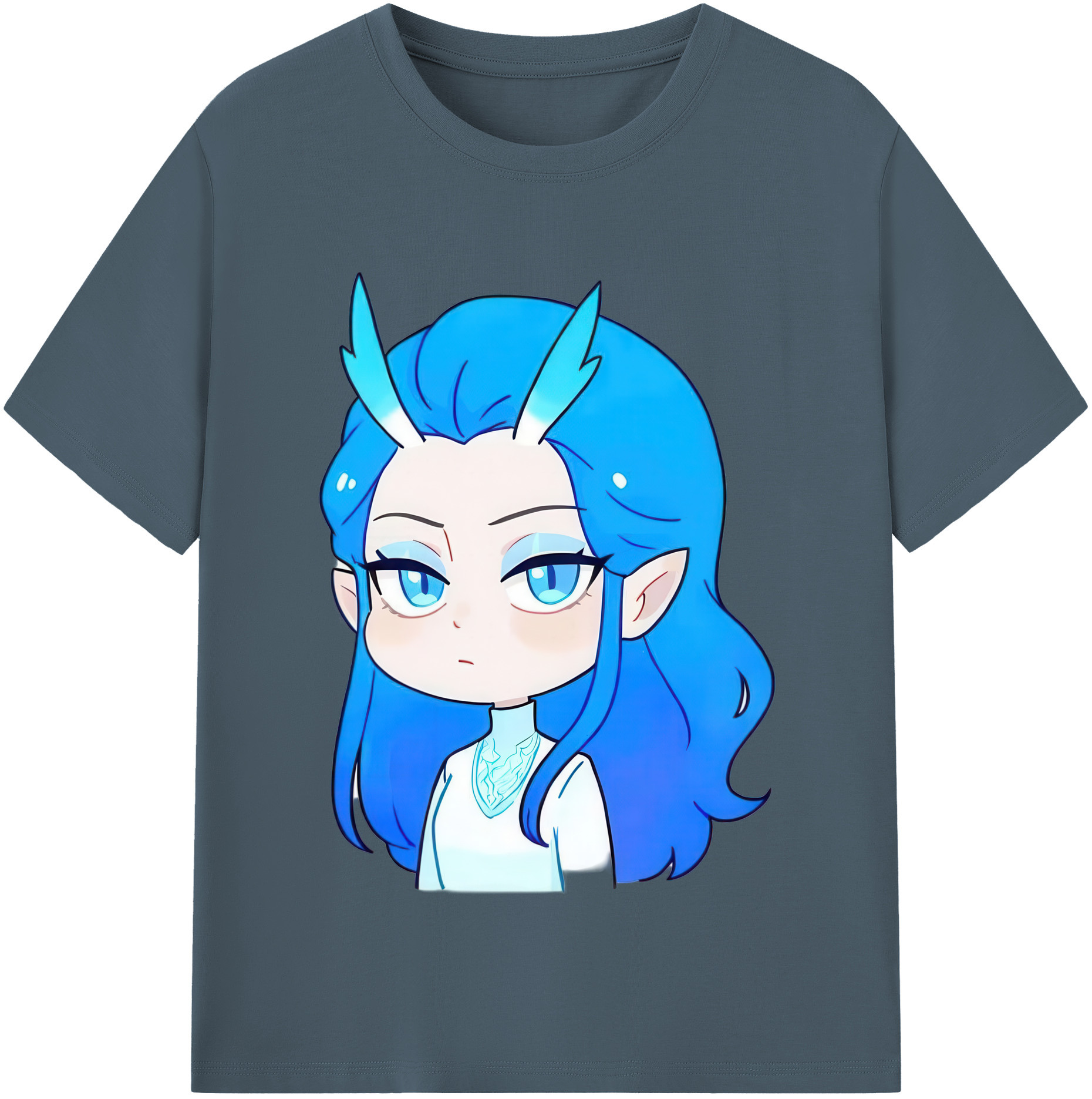 （画像用） Ne Zha 2 ナタ 魔童の大暴れ 綿100％半袖Tシャツ（フロントプリント）